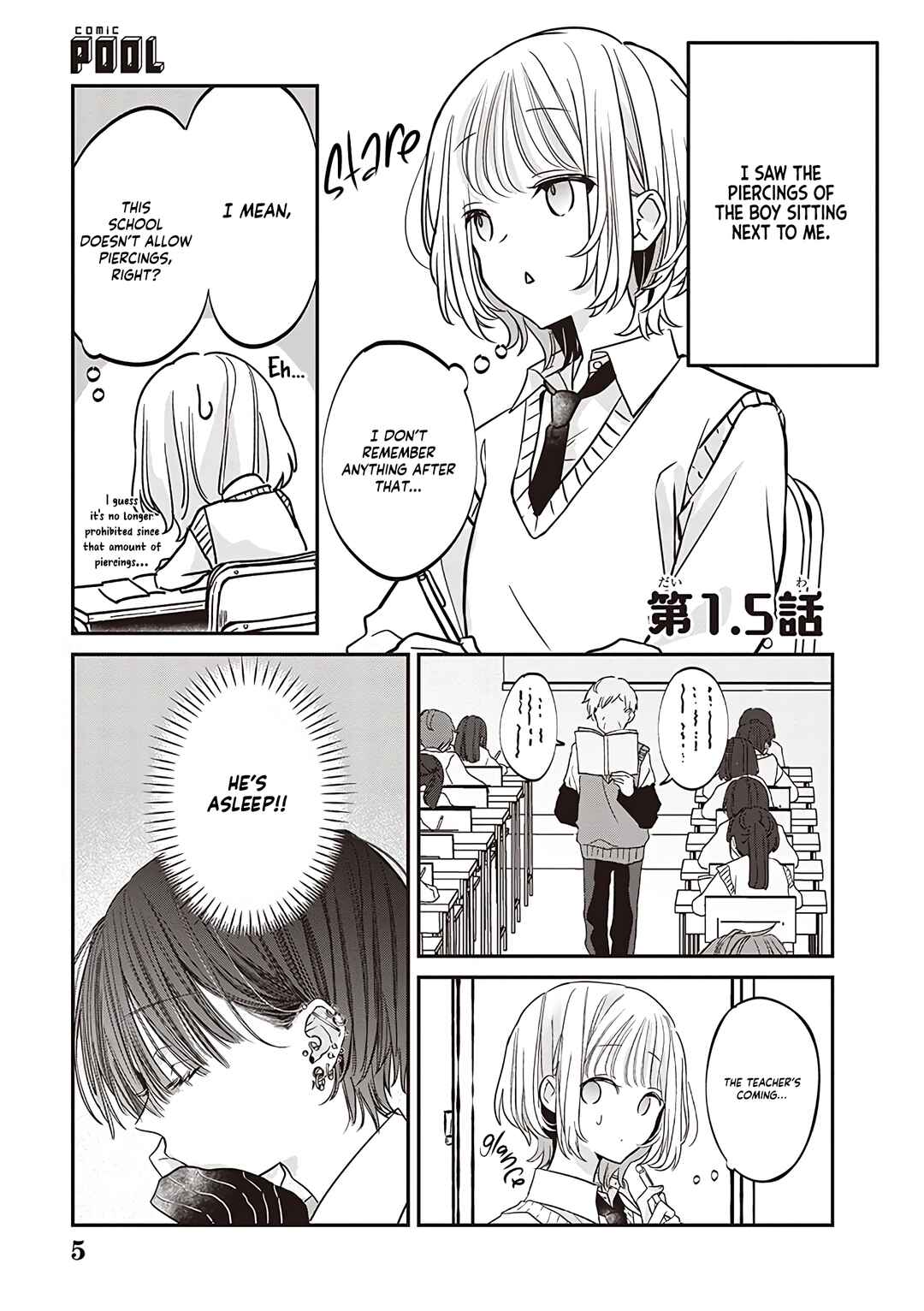 Page 1 Chapter 1.5 Otonashi-sou na Danshi no Tondemonai Himitsu wo Shite Shimatta