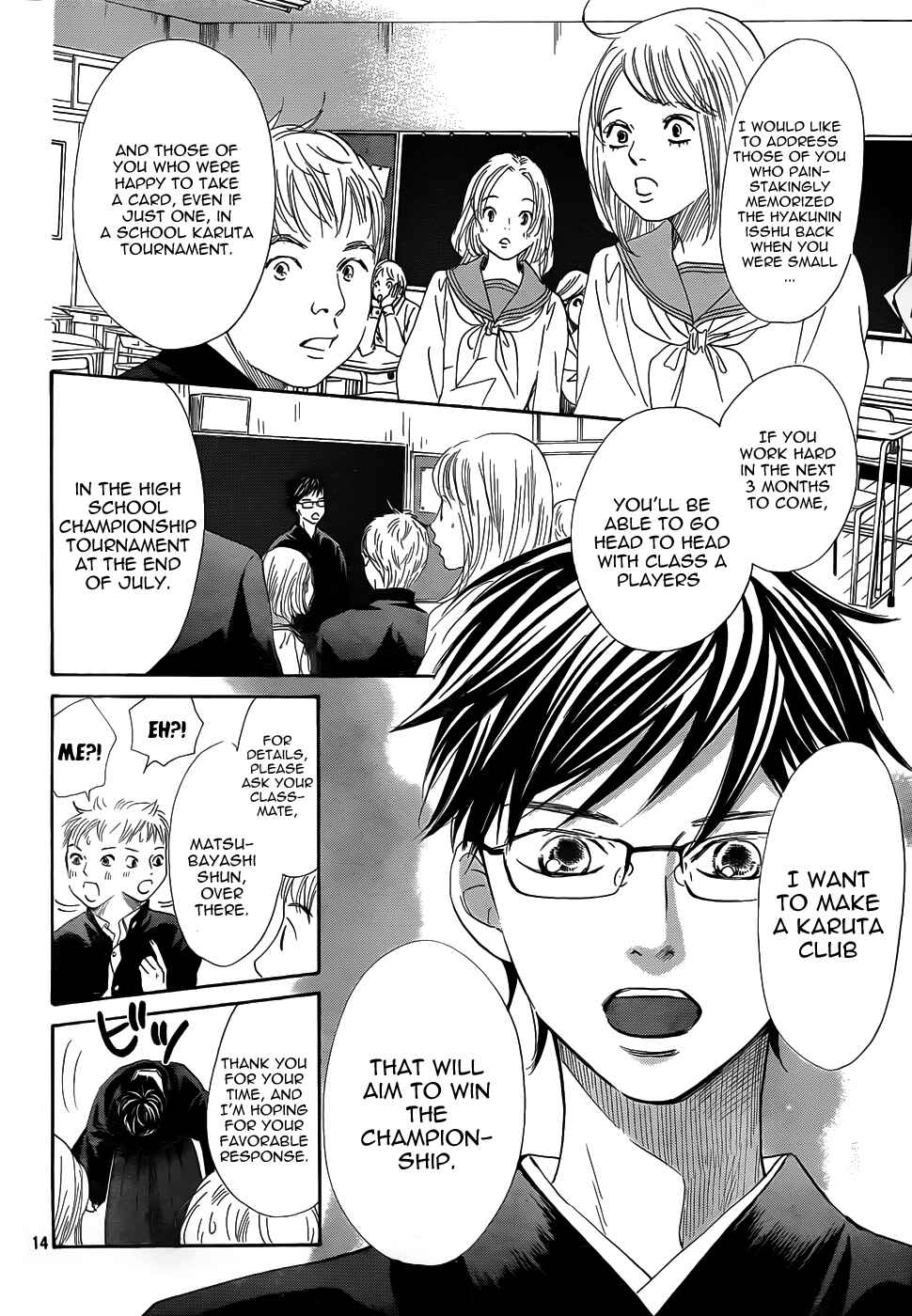 Page 14 Chapter 140 Chihayafuru