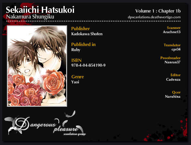 Page 3 Chapter 1.2 Sekaiichi Hatsukoi