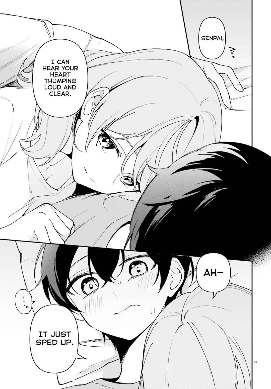 Page 14 Chapter 11 Issho ni Netaindesu yo Ne, Senpai? to Amaku Sasayakarete Konya mo Nemurenai