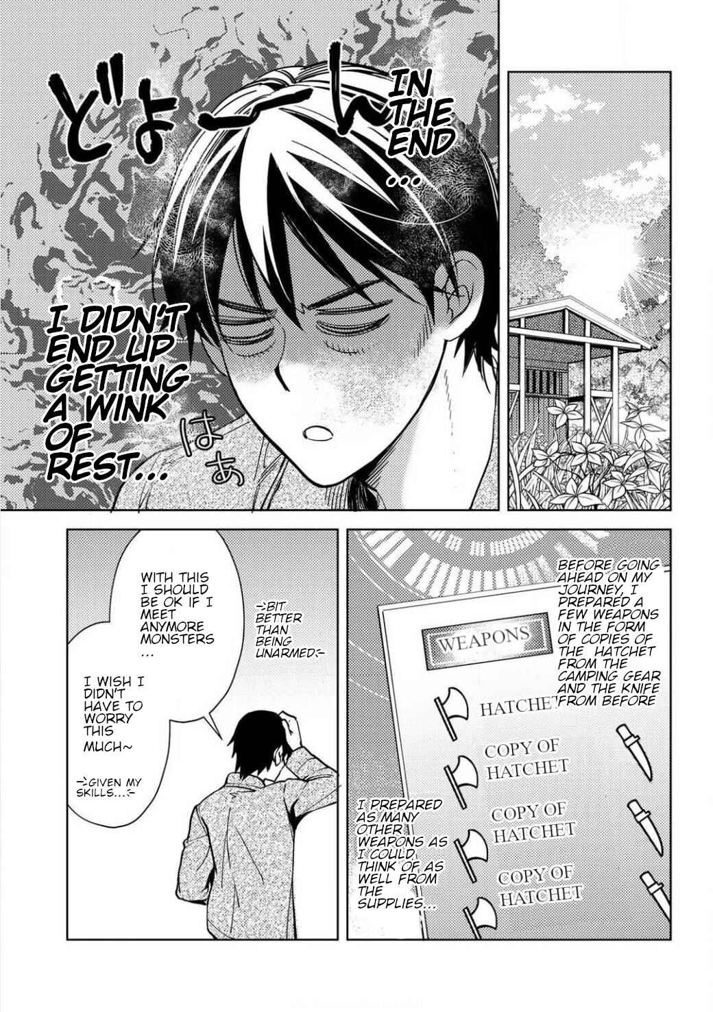Page 3 Chapter 2.2 Ossan no Remake Bouken Nikki ~Autocamp kara Hajimaru Isekai Mankitsu Life~