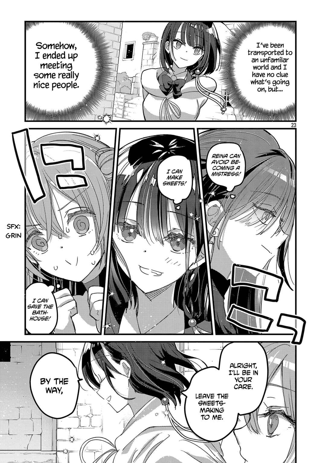 Page 23 Chapter 3 Isekai Onsen no Wagashiya JK