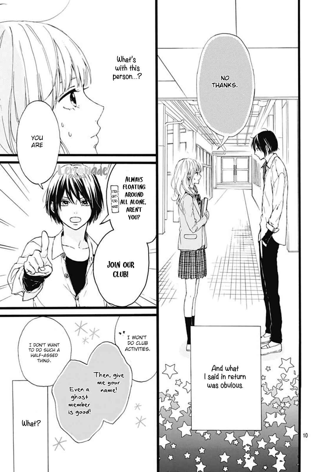 Page 10 Chapter 1 Uchuu no Hate no Mannaka no