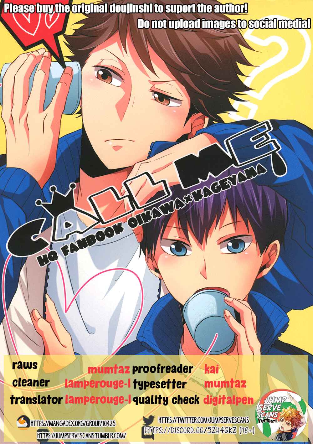 Page 1 Chapter Unknown_b2d0 Haikyu!! - Call me & Not Called (Doujinshi)