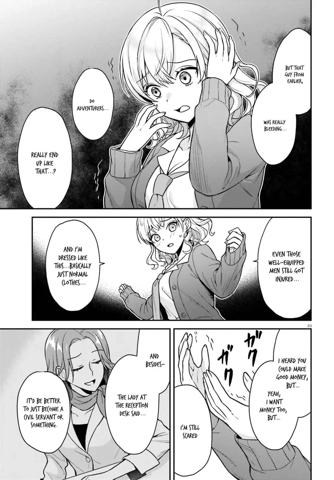 Page 9 Chapter 2.2 Negatte mo Nai Tsuihou Go kara no Slow Life? ~Intai Shita Hazu ga Nariyuki de Bishoujo Gal no Shishou ni Nattara Naze ka Mechakucha Natsukareta~