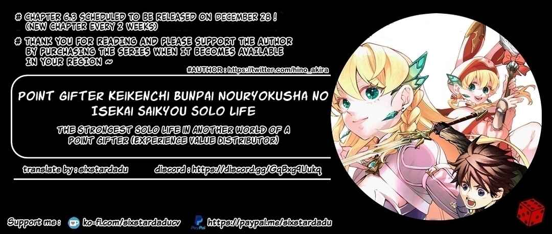 Page 10 Chapter 6.2 Point Gifter Keikenchi Bunpai Nouryokusha no Isekai Saikyou Solo Life