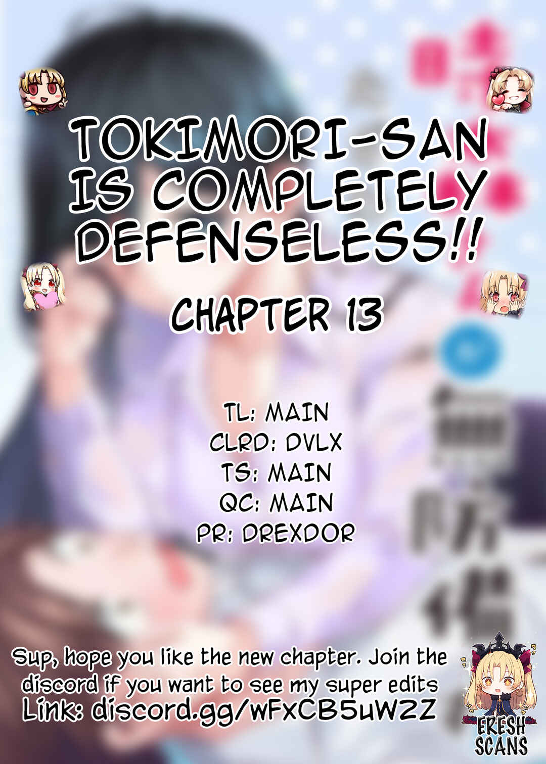 Page 1 Chapter 13 Tokimori-san ga Muboubi desu!!