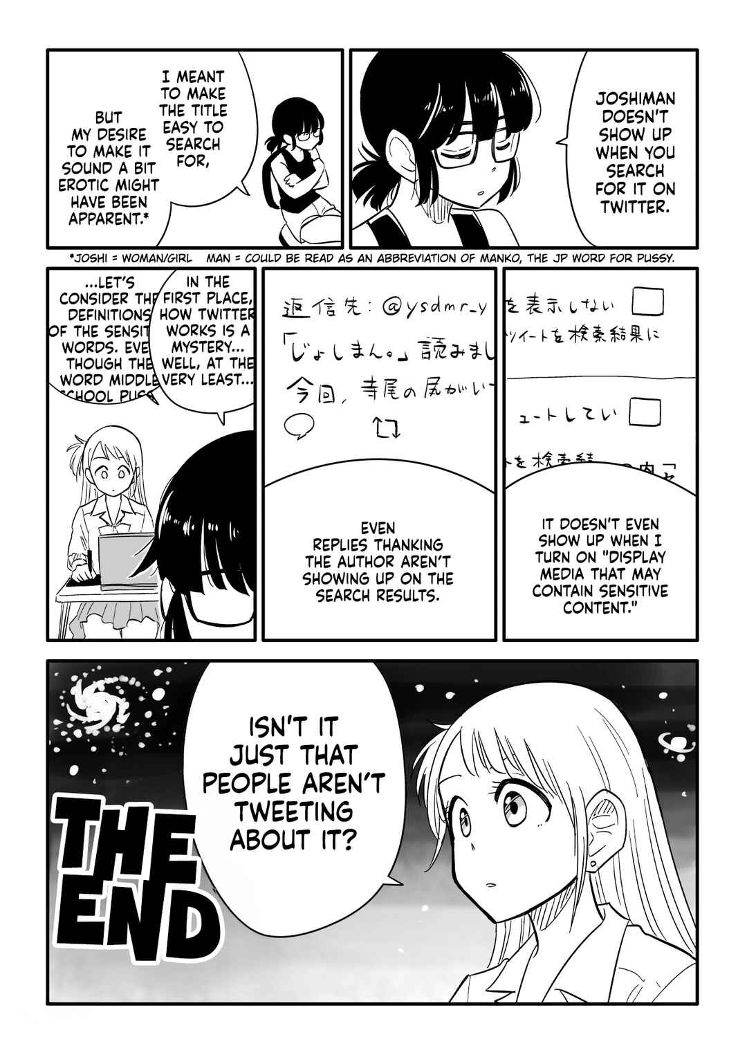 Page 1 Chapter 2 Joshi-man Twitter Extras