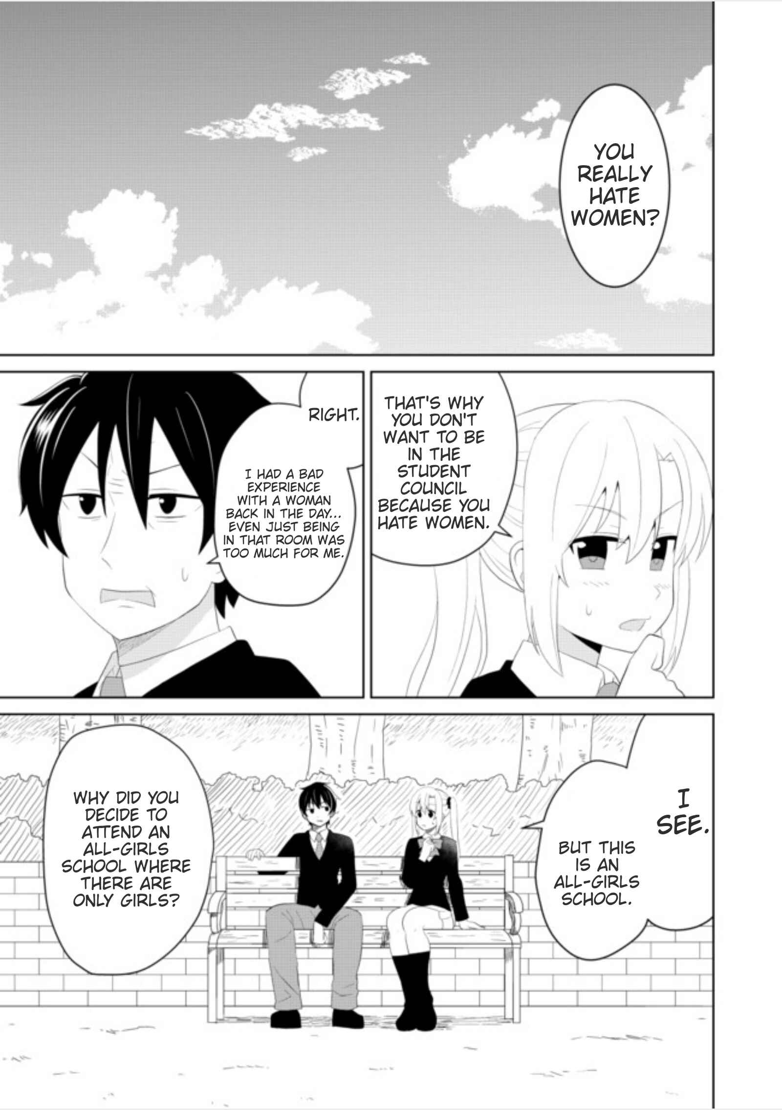 Page 1 Chapter 4 Chou Onna Kirai na Ore ga Isekai no Joshikou ni Ryuugaku Suru Koto ni Natta