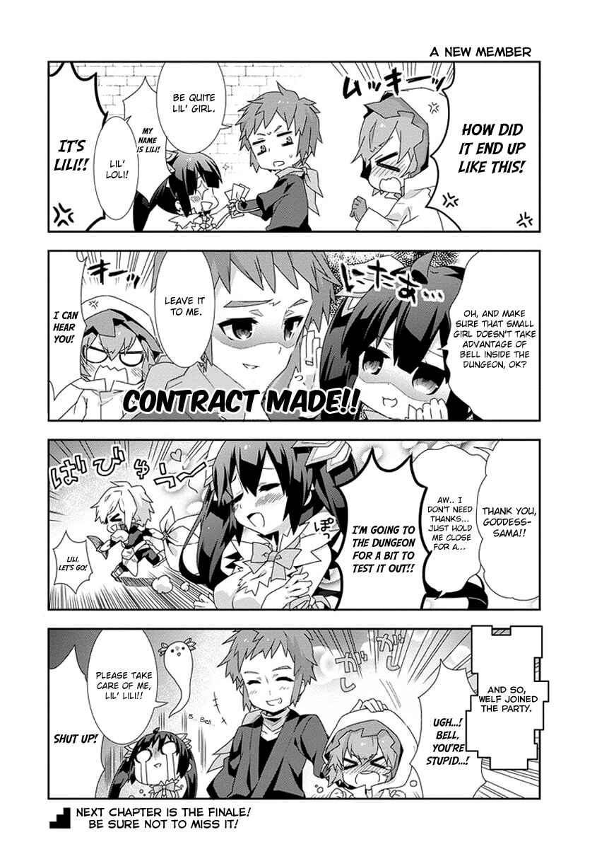 Page 6 Chapter 13 Is It Wrong to Try to Pick Up Girls in a Dungeon? Four-Panel Comic: Days of Goddess