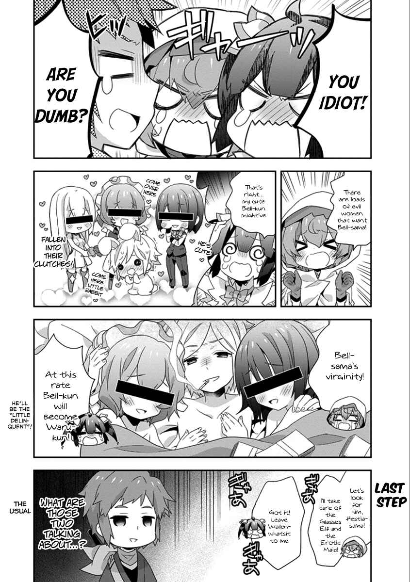 Page 4 Chapter 19 Is It Wrong to Try to Pick Up Girls in a Dungeon? Four-Panel Comic: Days of Goddess