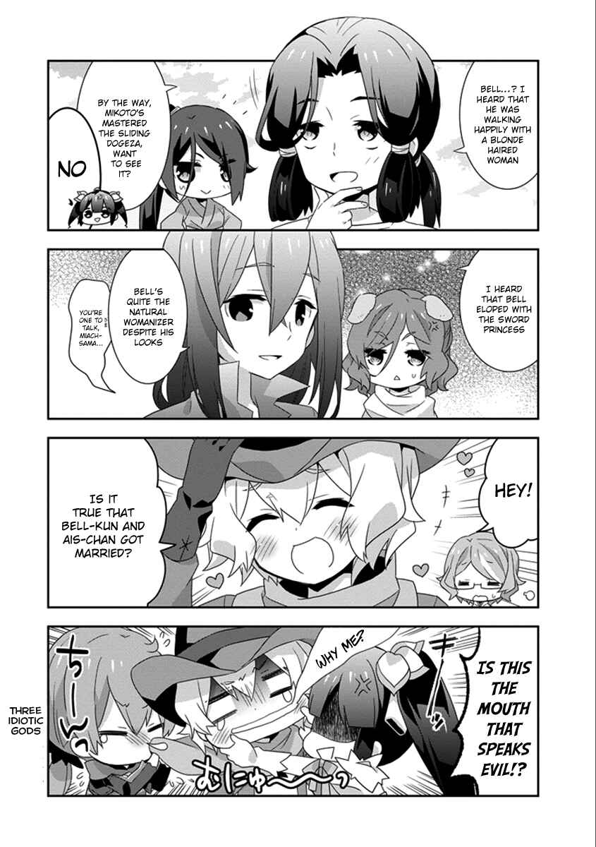 Page 6 Chapter 19 Is It Wrong to Try to Pick Up Girls in a Dungeon? Four-Panel Comic: Days of Goddess