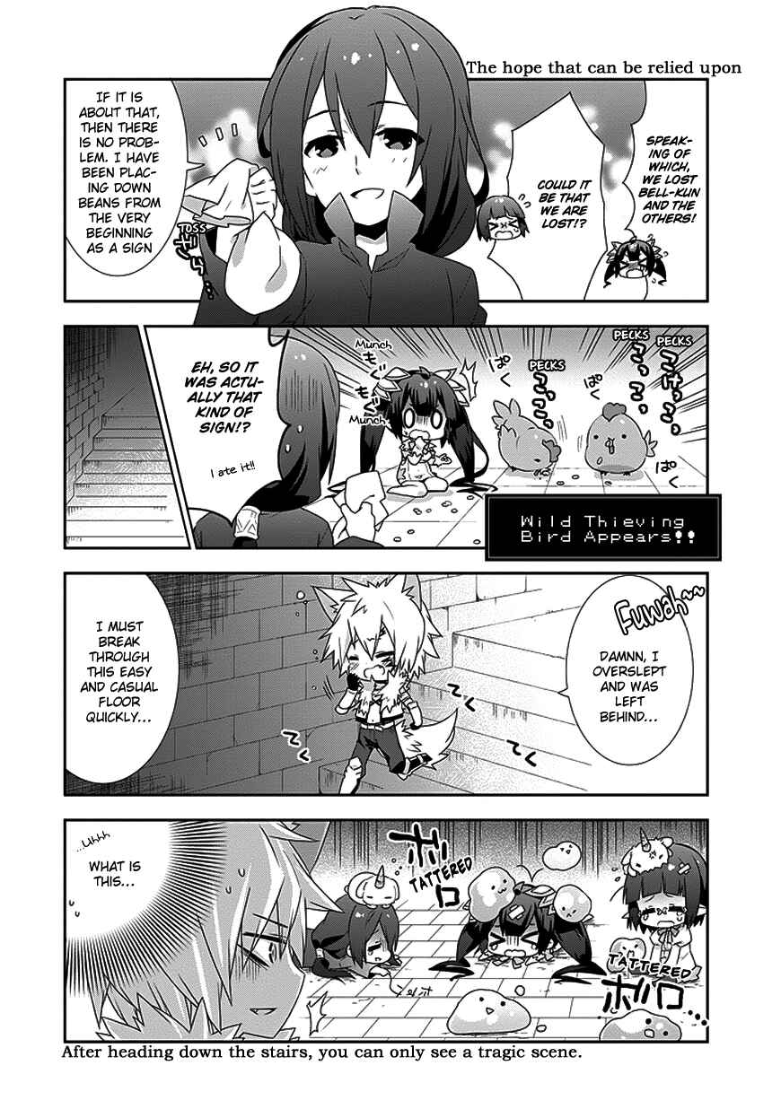 Page 8 Chapter 10 Is It Wrong to Try to Pick Up Girls in a Dungeon? Four-Panel Comic: Days of Goddess