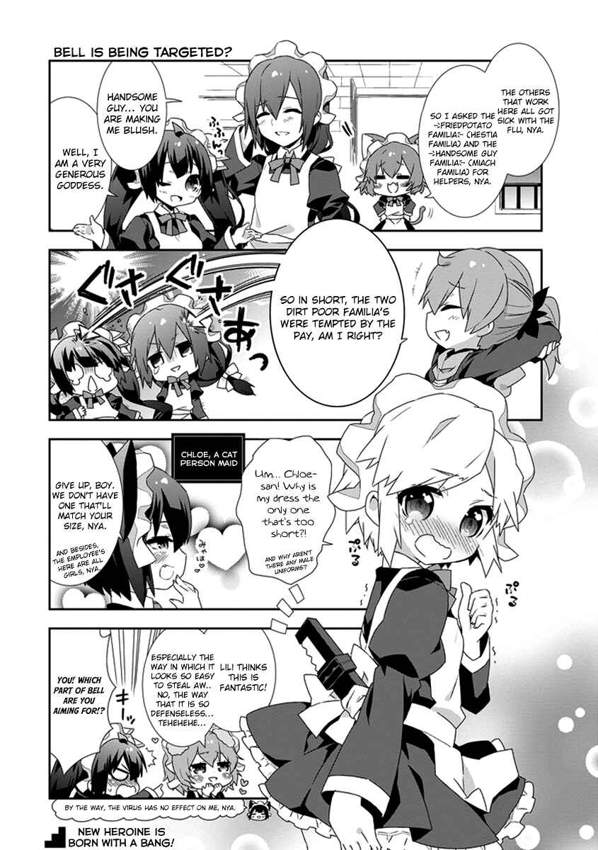 Page 2 Chapter 12 Is It Wrong to Try to Pick Up Girls in a Dungeon? Four-Panel Comic: Days of Goddess