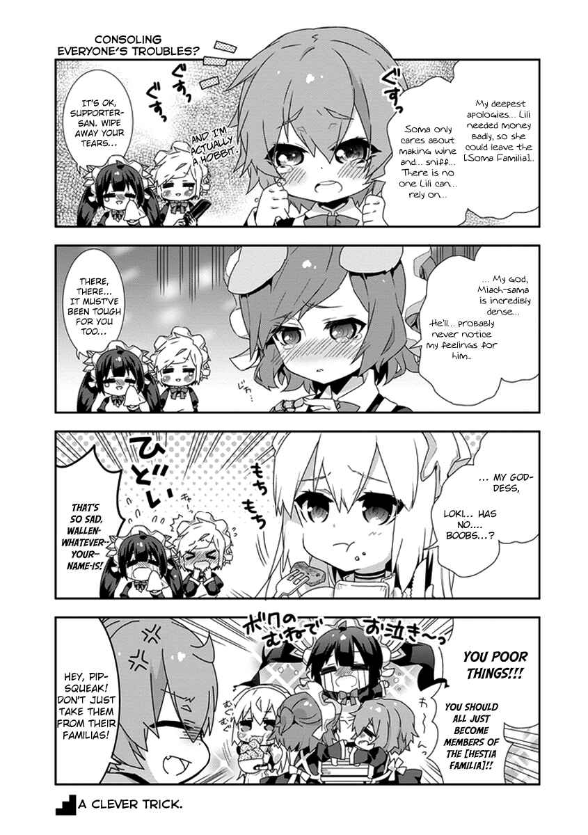 Page 7 Chapter 12 Is It Wrong to Try to Pick Up Girls in a Dungeon? Four-Panel Comic: Days of Goddess