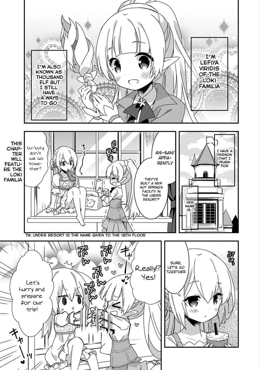 Page 3 Chapter 12 Is It Wrong to Try to Pick Up Girls in a Dungeon? Four-Panel Comic: Days of Goddess
