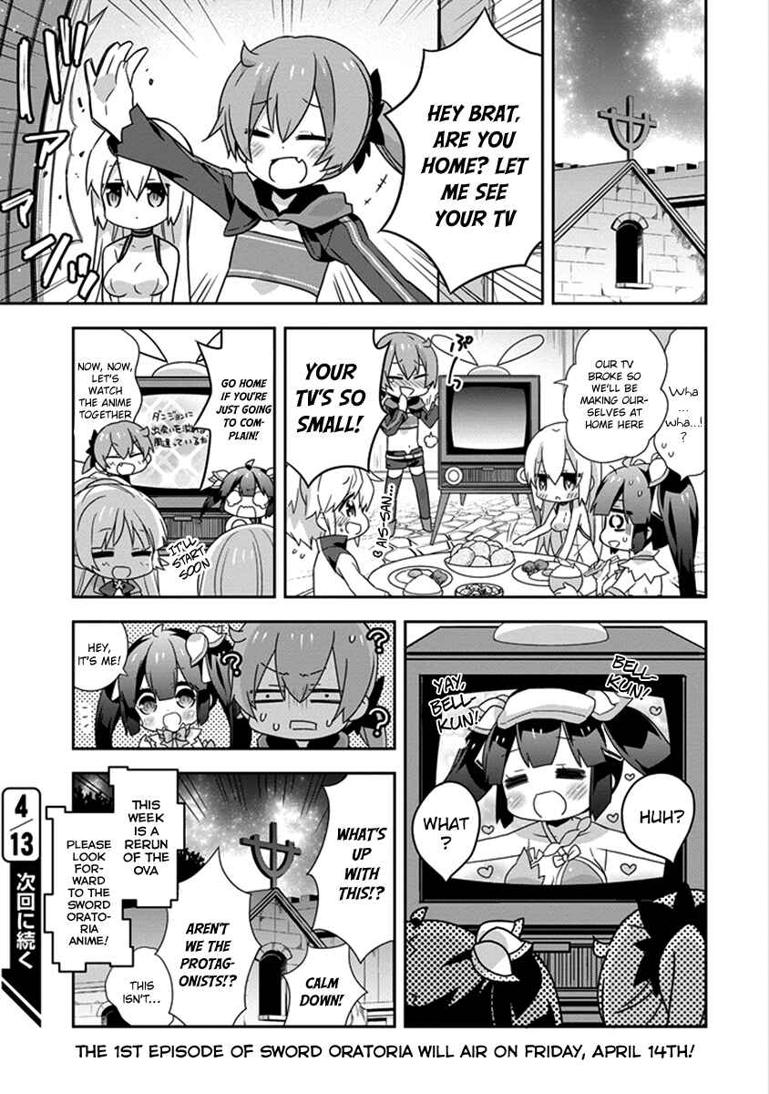 Page 7 Chapter 16 Is It Wrong to Try to Pick Up Girls in a Dungeon? Four-Panel Comic: Days of Goddess