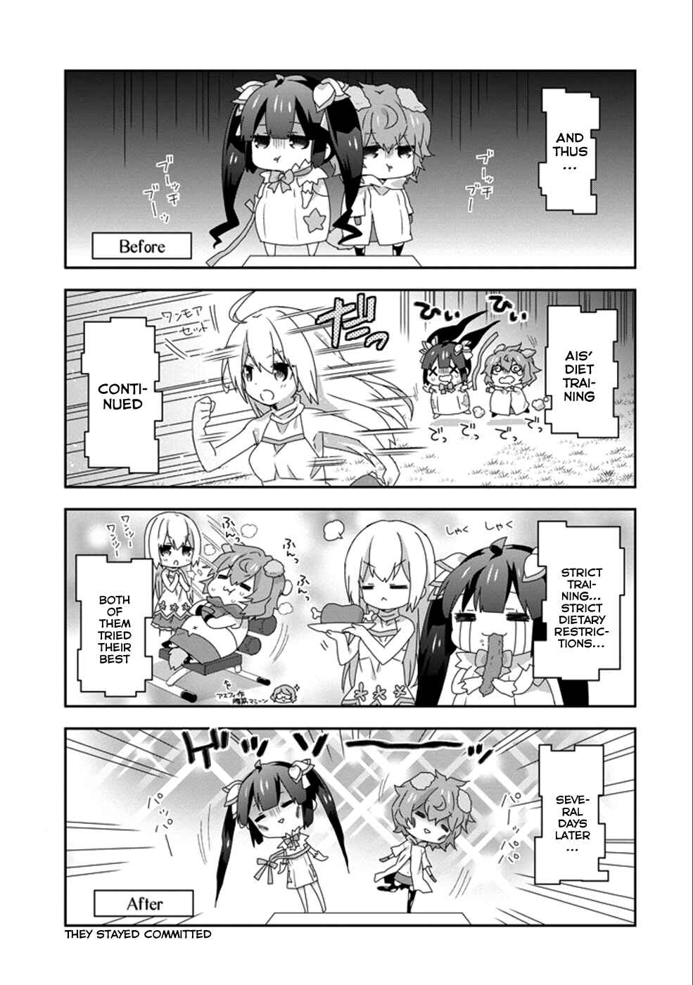 Page 9 Chapter 9 Is It Wrong to Try to Pick Up Girls in a Dungeon? Four-Panel Comic: Days of Goddess