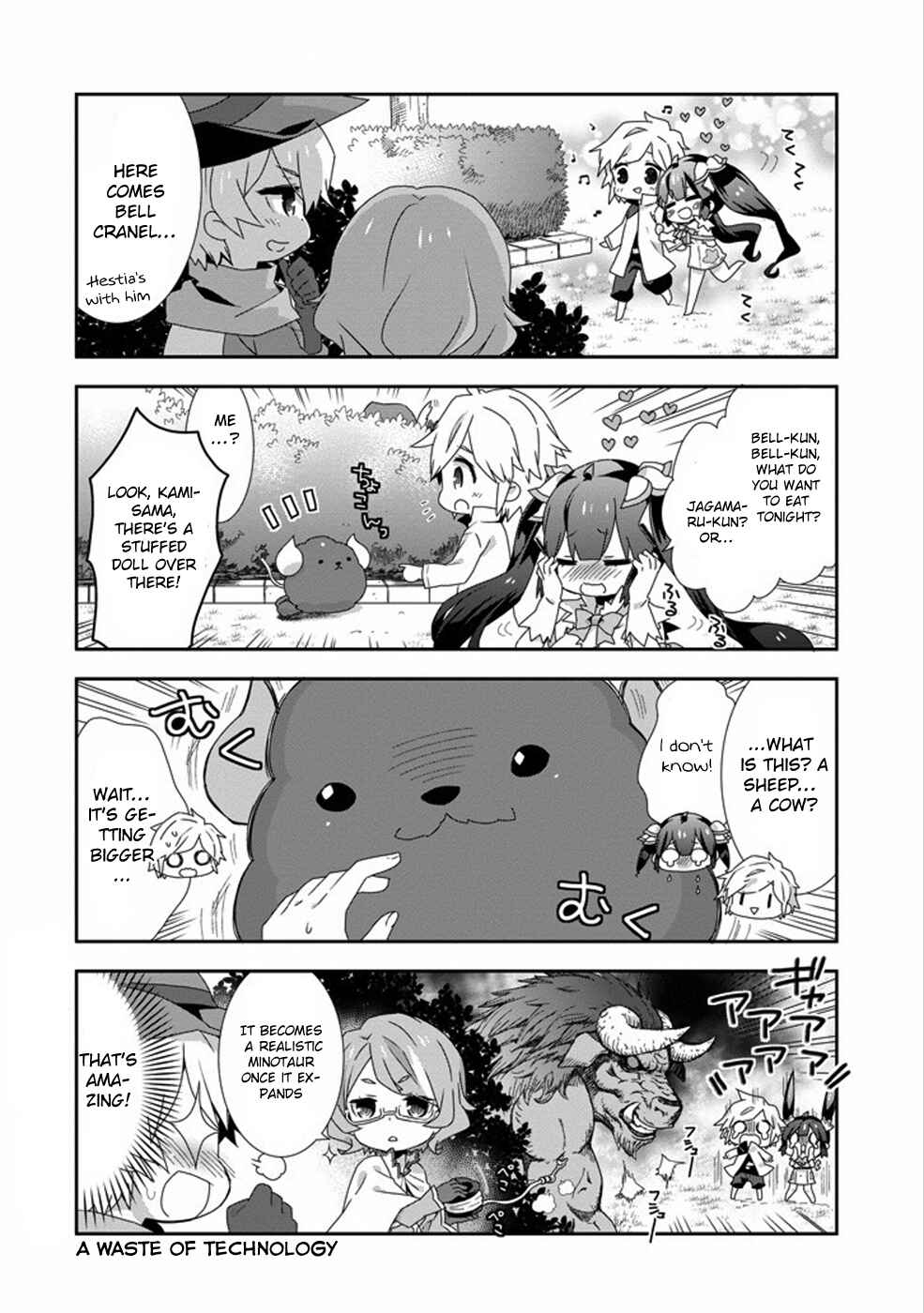 Page 6 Chapter 4 Is It Wrong to Try to Pick Up Girls in a Dungeon? Four-Panel Comic: Days of Goddess