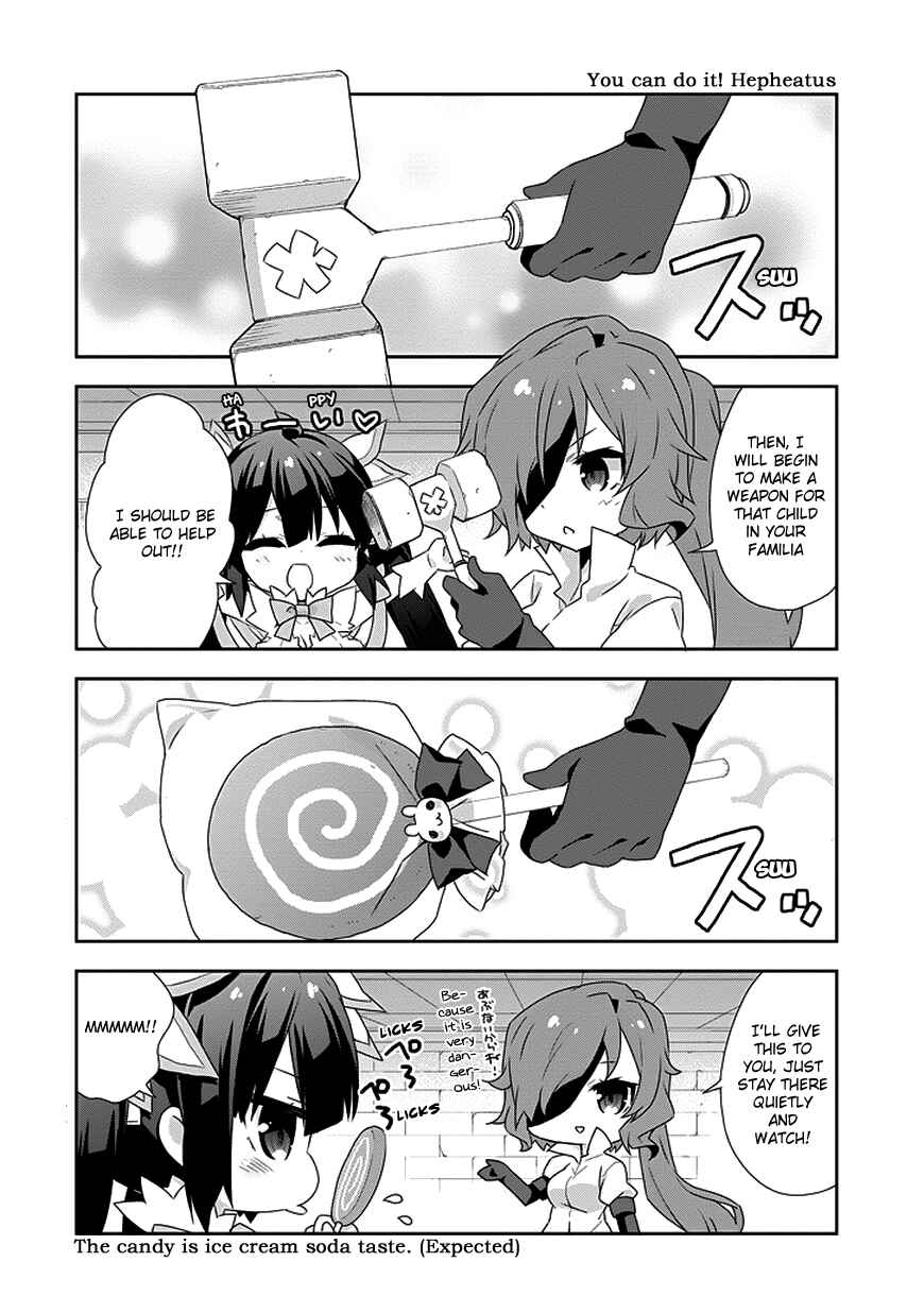 Page 4 Chapter 5 Is It Wrong to Try to Pick Up Girls in a Dungeon? Four-Panel Comic: Days of Goddess