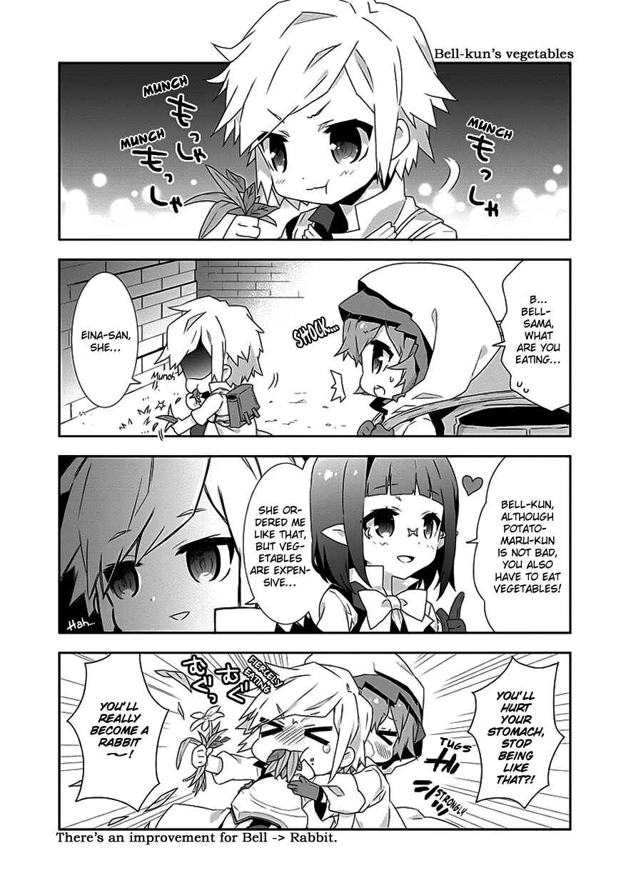 Page 5 Chapter 7 Is It Wrong to Try to Pick Up Girls in a Dungeon? Four-Panel Comic: Days of Goddess