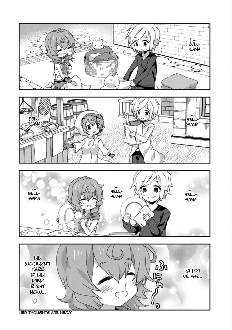 Page 8 Chapter 8 Is It Wrong to Try to Pick Up Girls in a Dungeon? Four-Panel Comic: Days of Goddess