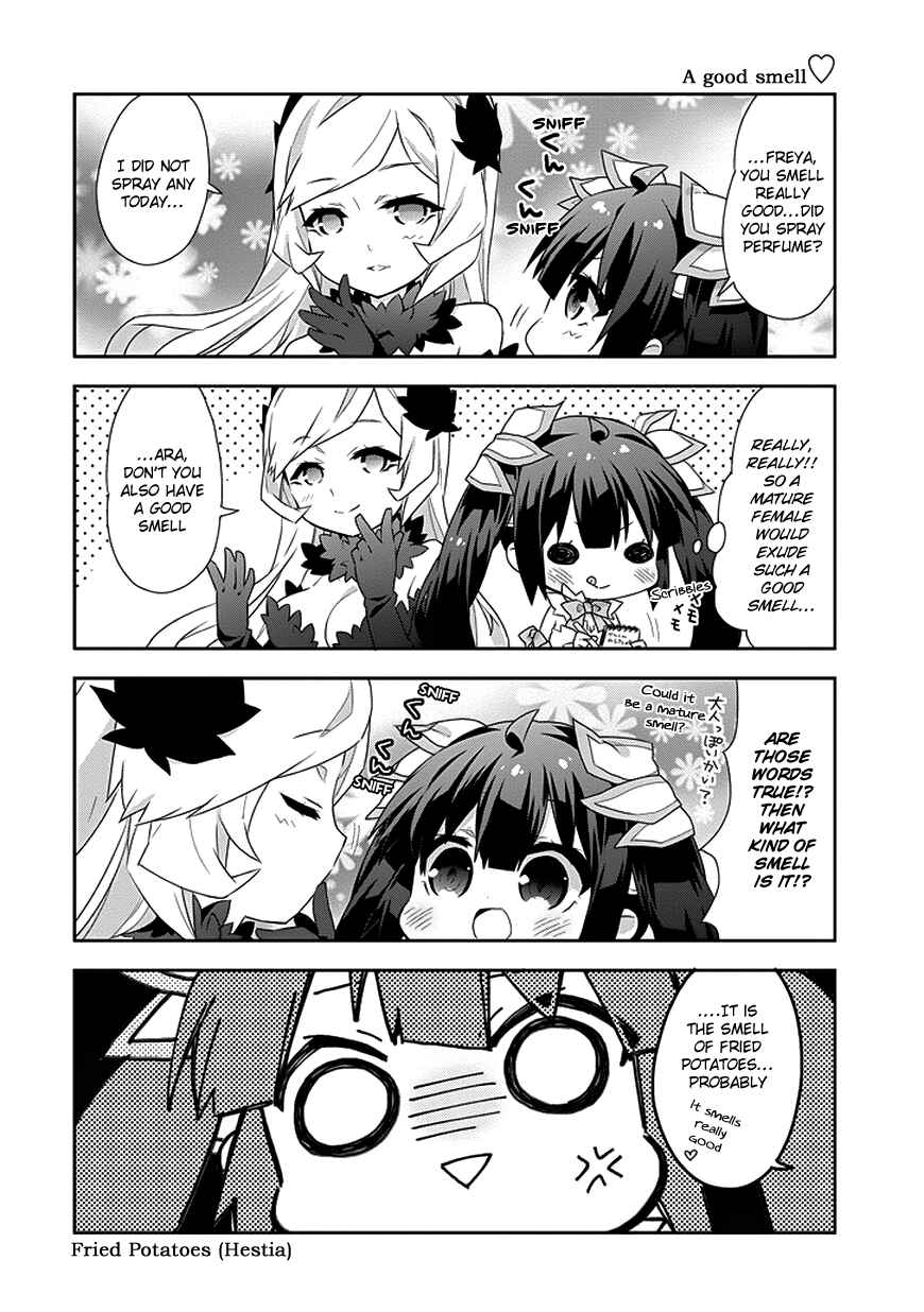 Page 6 Chapter 4 Is It Wrong to Try to Pick Up Girls in a Dungeon? Four-Panel Comic: Days of Goddess