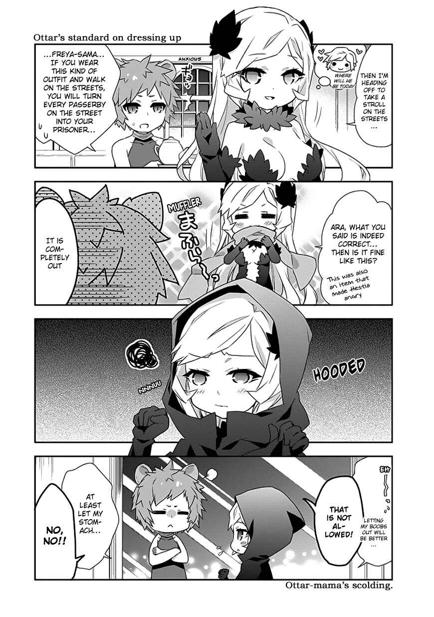 Page 8 Chapter 4 Is It Wrong to Try to Pick Up Girls in a Dungeon? Four-Panel Comic: Days of Goddess
