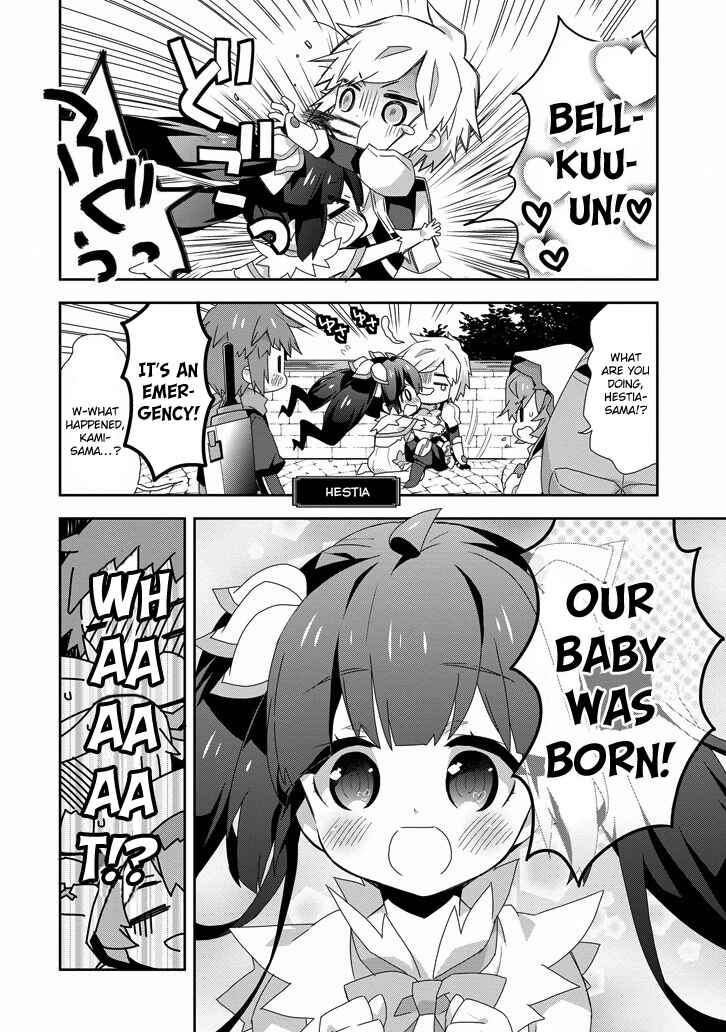 Page 4 Chapter 1 Is It Wrong to Try to Pick Up Girls in a Dungeon? Four-Panel Comic: Days of Goddess
