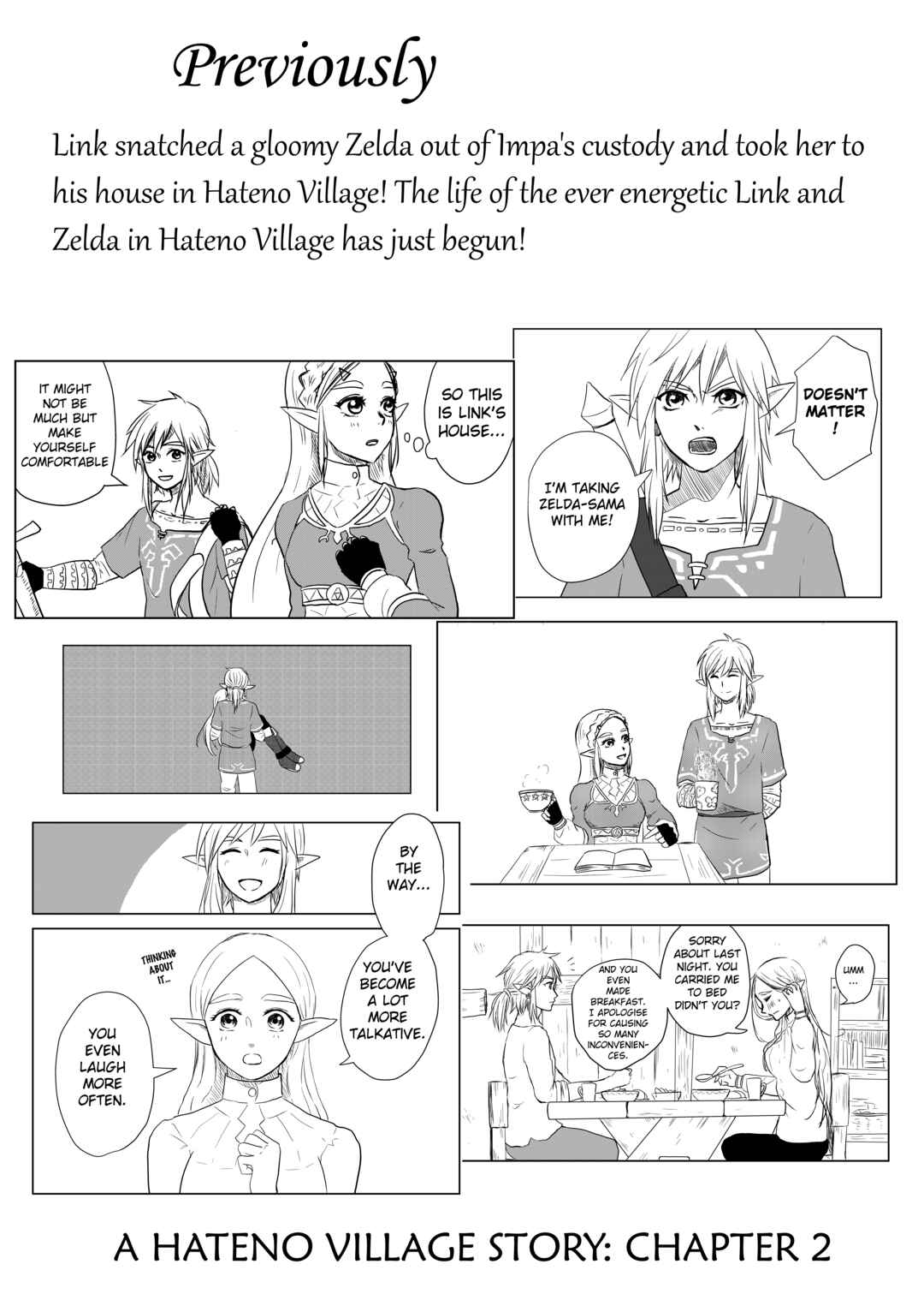 Page 1 Chapter 2 The Legend of Zelda: Breath of The Wild - A Hateno Village Story (Doujinshi)