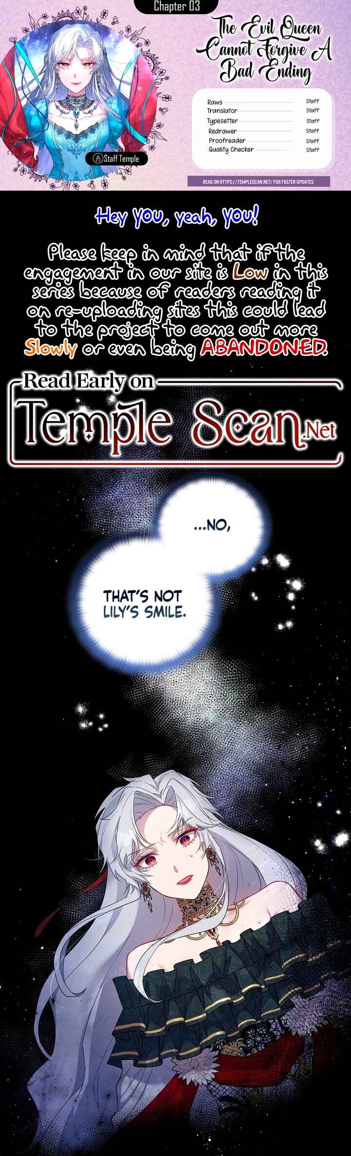 Page 1 Chapter 3 The Villainous Princess Wont Tolerate a Bad Ending