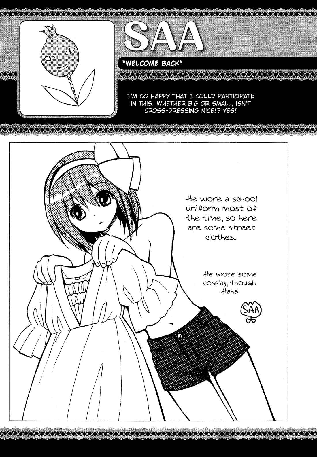 Page 30 Chapter 3.1 Cross-Dressing Boy Anthology Comic