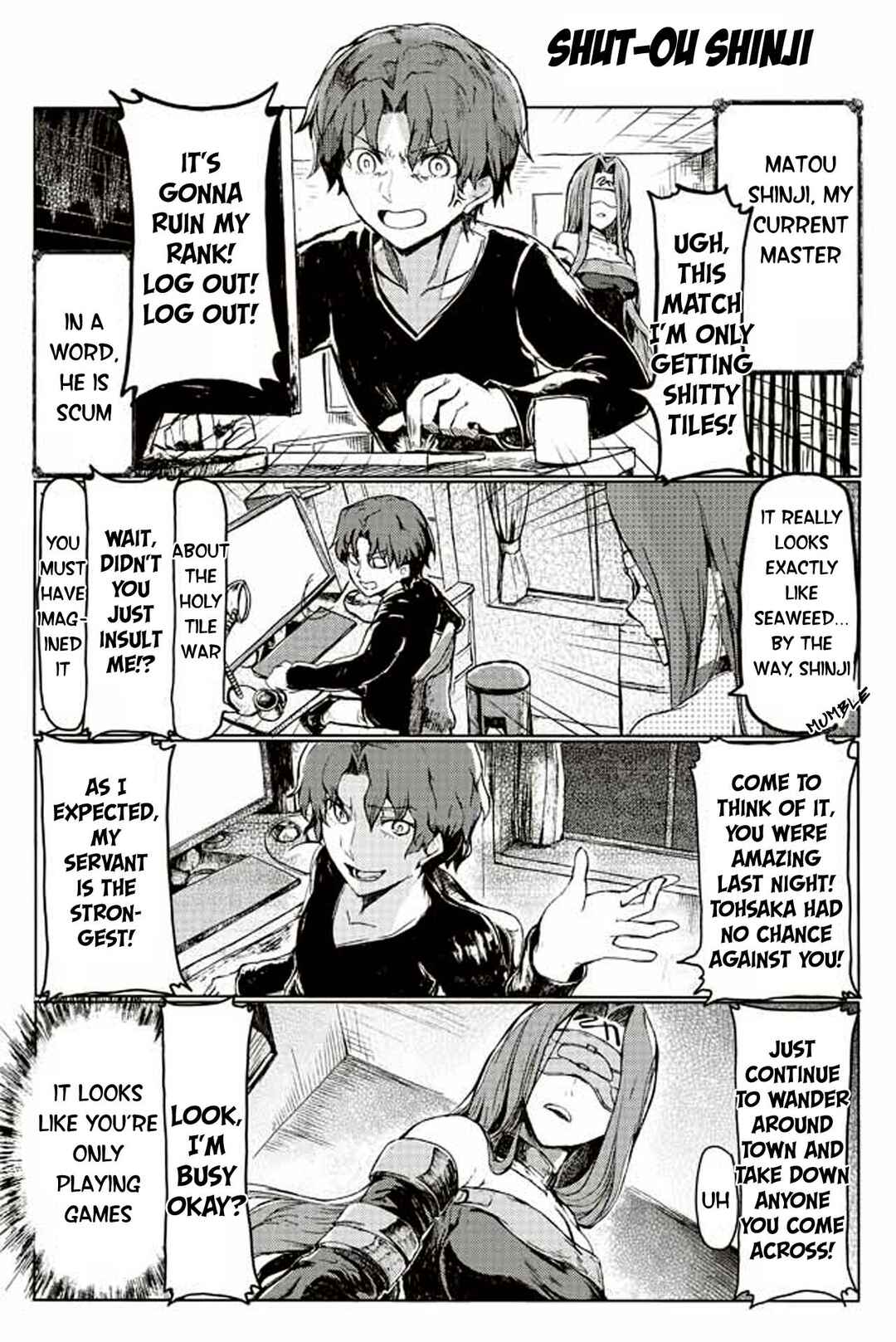 Page 1 Chapter 151 Fate/mahjong night - Seihai Sensou