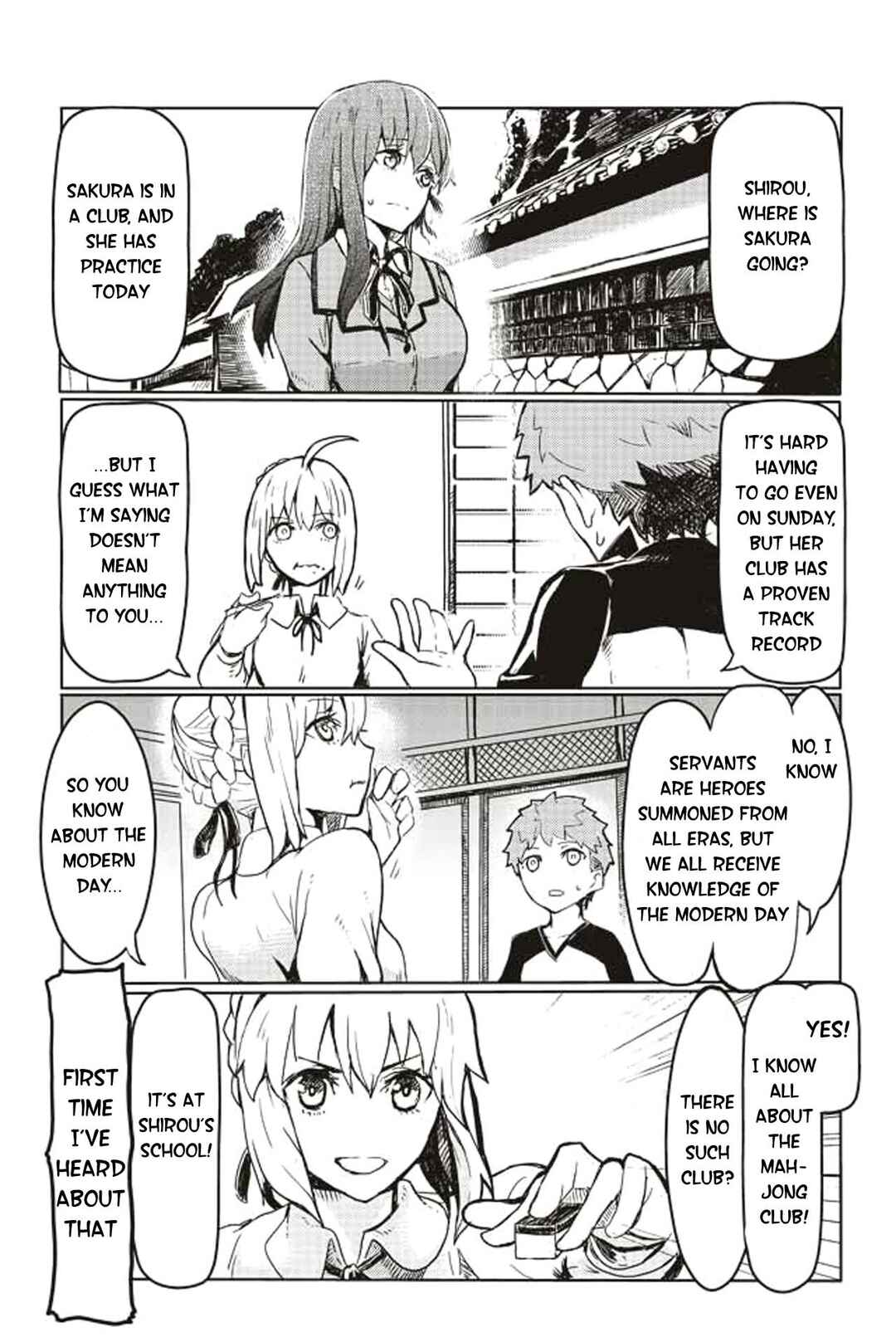Page 1 Chapter 64 Fate/mahjong night - Seihai Sensou