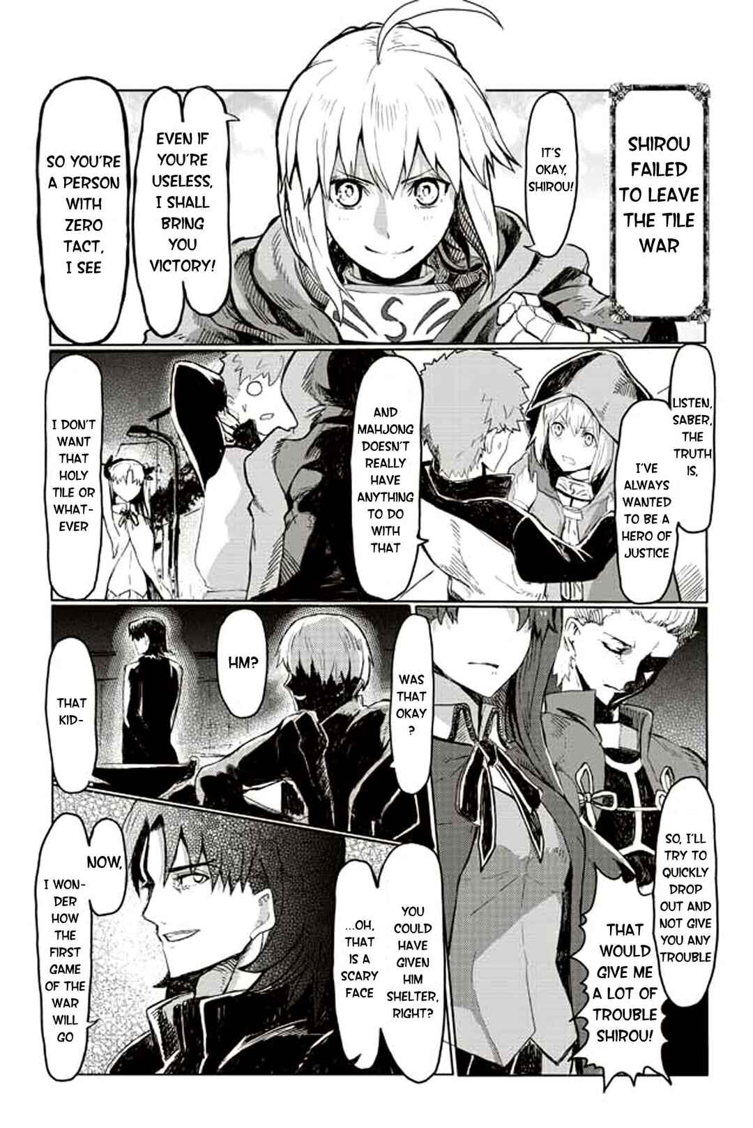 Page 1 Chapter 26 Fate/mahjong night - Seihai Sensou