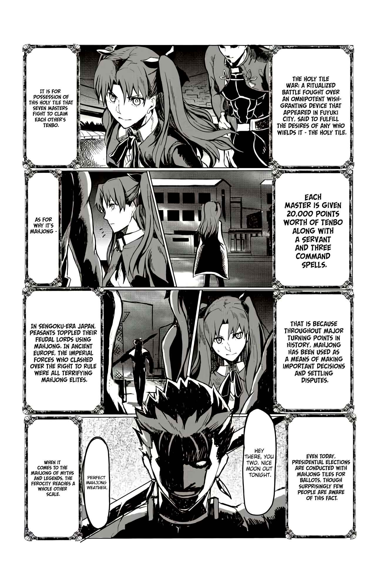 Page 1 Chapter 8 Fate/mahjong night - Seihai Sensou