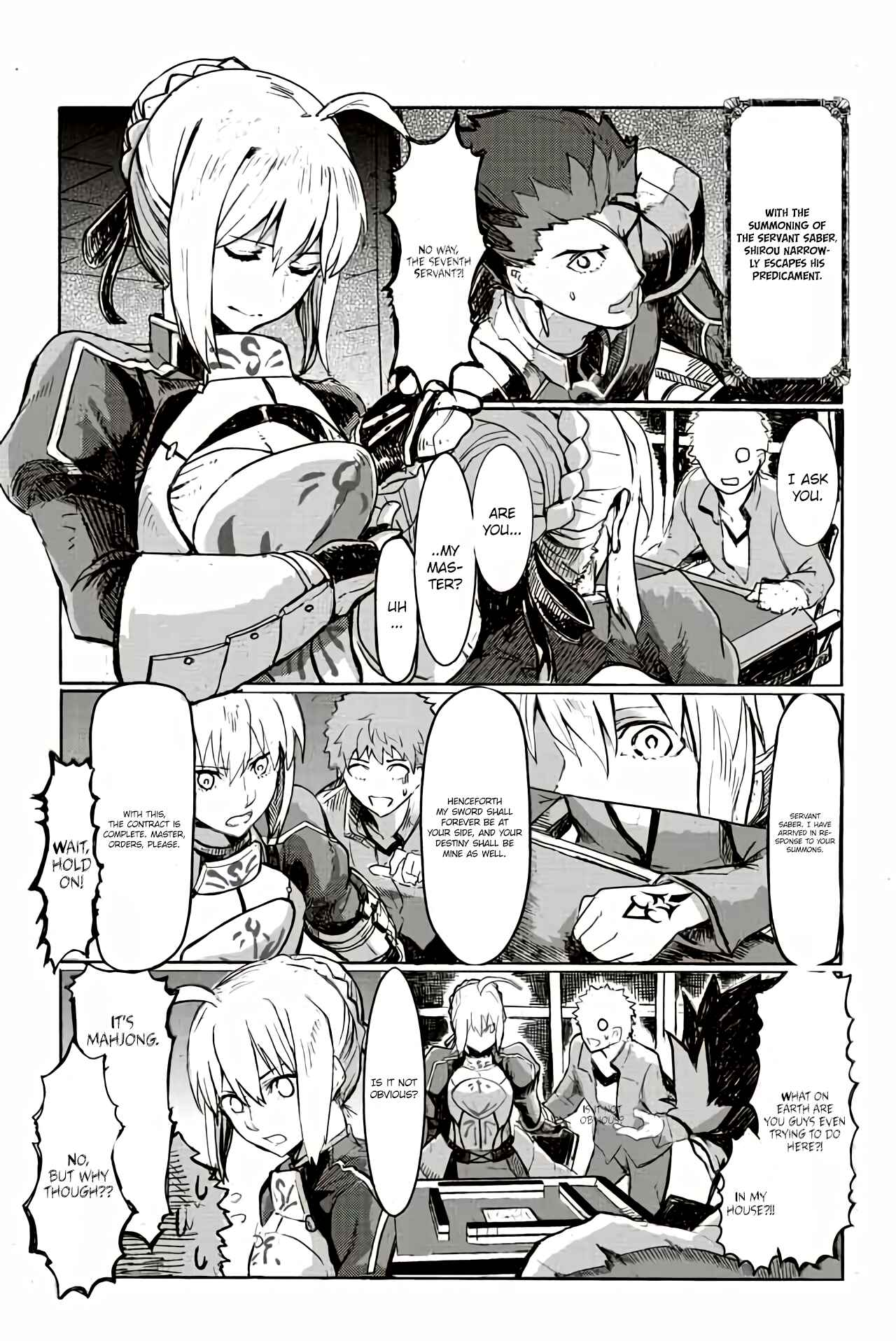 Page 1 Chapter 17 Fate/mahjong night - Seihai Sensou