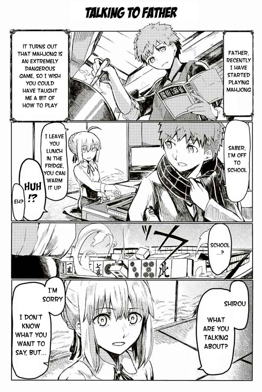 Page 1 Chapter 124 Fate/mahjong night - Seihai Sensou