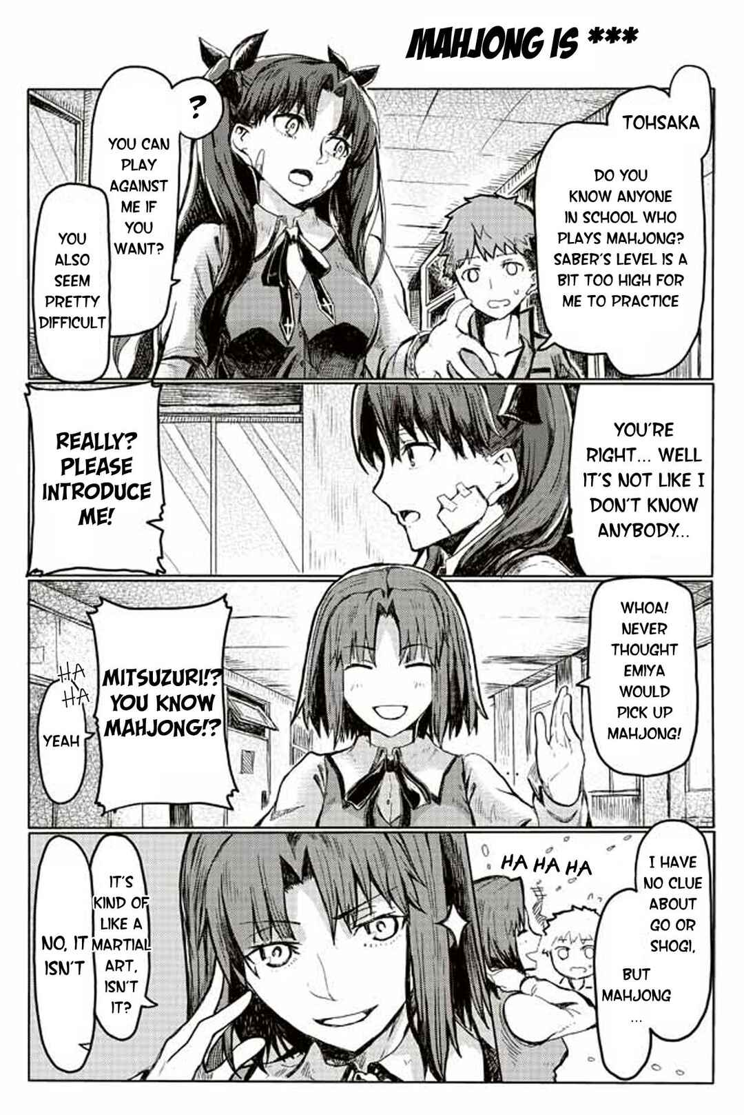 Page 1 Chapter 137 Fate/mahjong night - Seihai Sensou