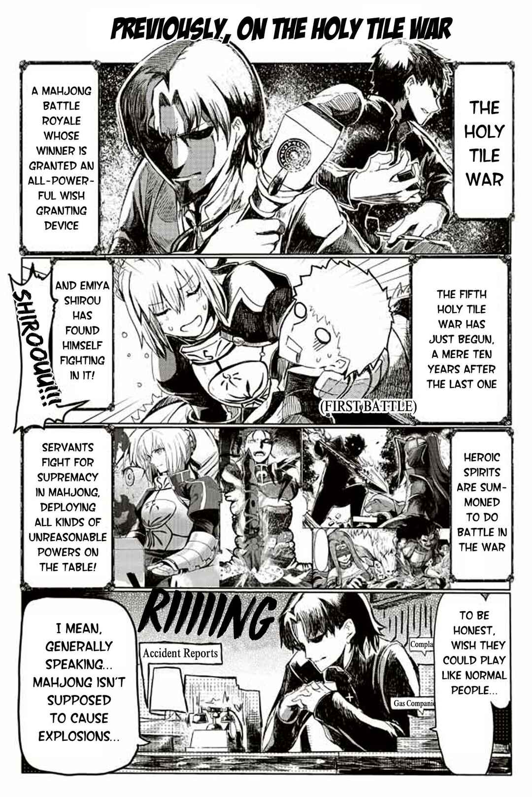 Page 1 Chapter 122 Fate/mahjong night - Seihai Sensou