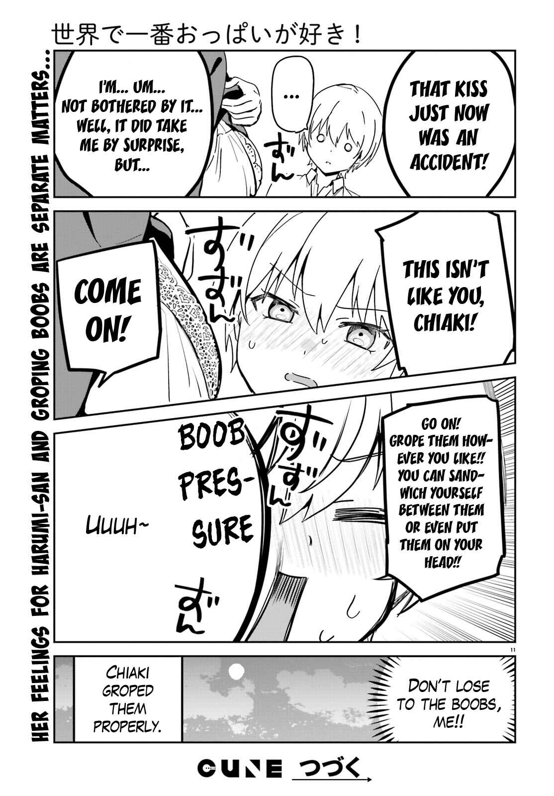 Page 14 Chapter 53 Sekai de Ichiban Oppai ga Suki!