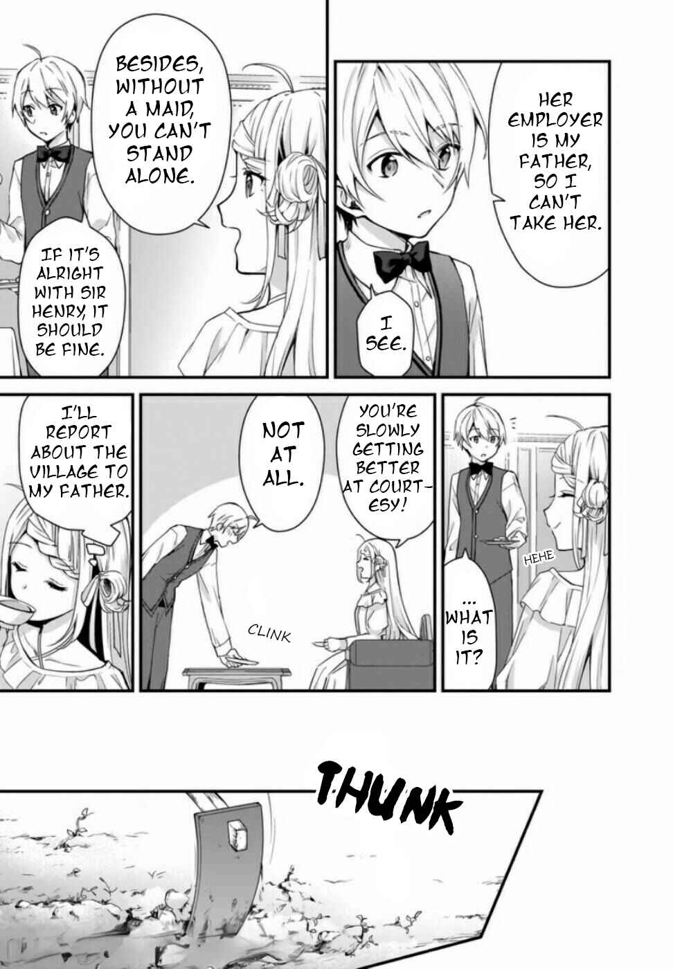 Page 10 Chapter 4 Kago nashi Reijou no Chiisa na Mura ~Saa, Ryouchi Unei wo Hajimemashou!~