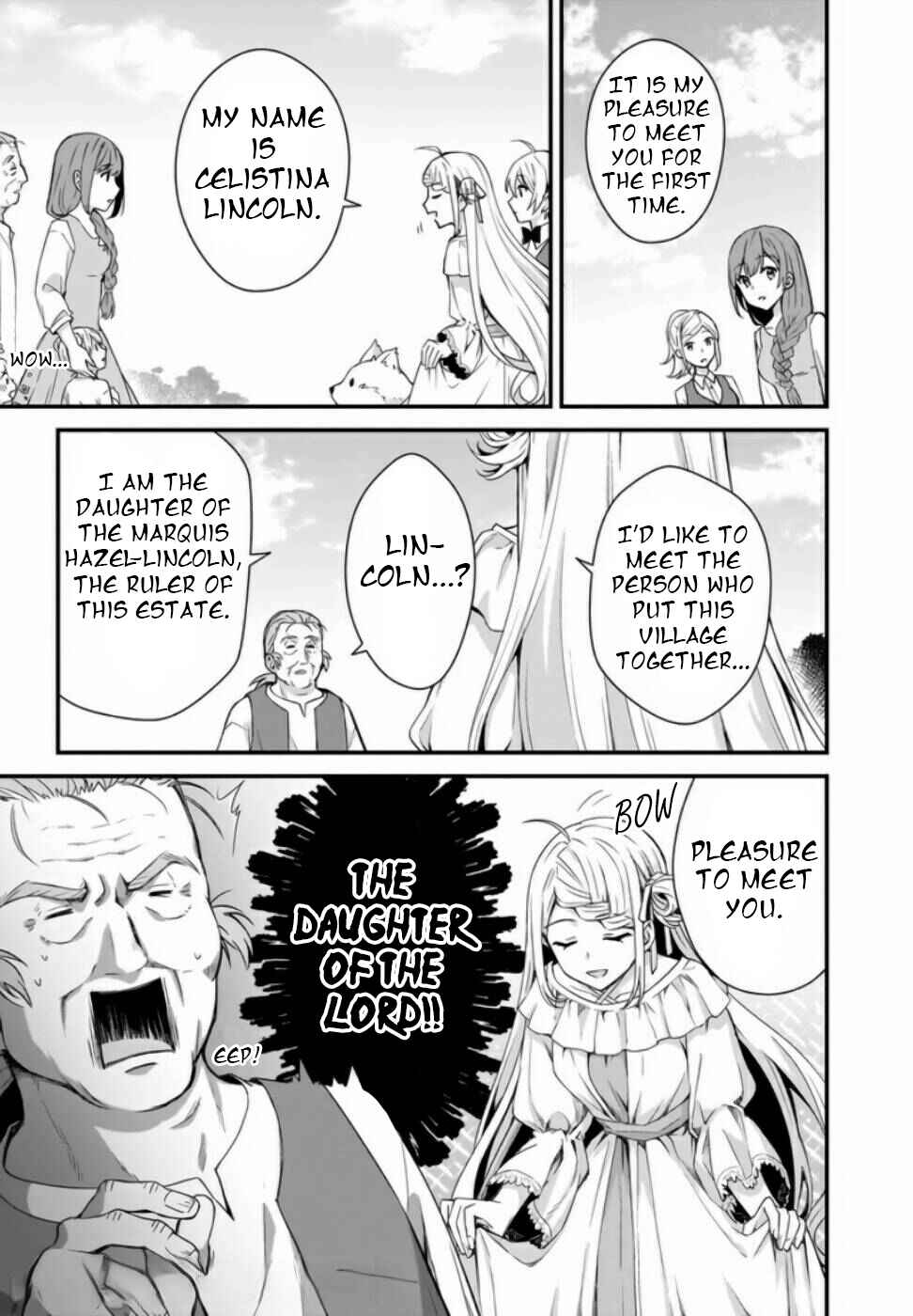 Page 14 Chapter 4 Kago nashi Reijou no Chiisa na Mura ~Saa, Ryouchi Unei wo Hajimemashou!~