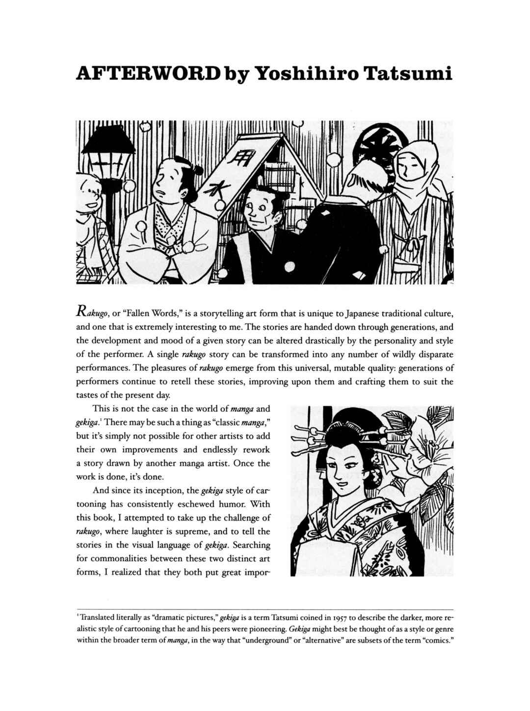 Page 1 Chapter 8.1 Gekiga Yose: Fallen Words