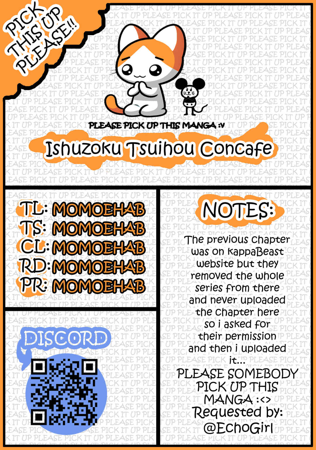 Page 19 Chapter 9 Ishuzoku Tsuihou Concafe