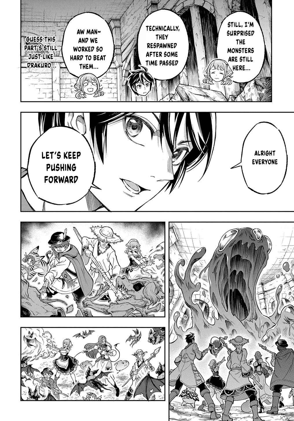 Page 34 Chapter 11 Meikyuu Teikoku no Tsukurikata - Renseijutsushi wa Mazu Risou no Mura wo Kaitaku Shimasu