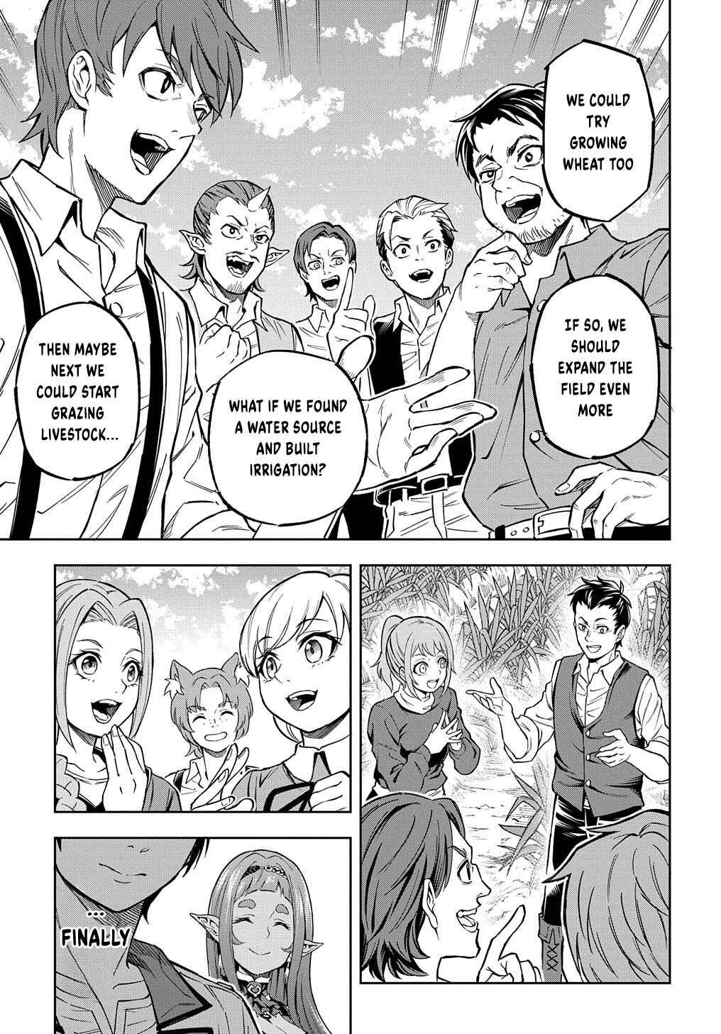Page 22 Chapter 13 Meikyuu Teikoku no Tsukurikata - Renseijutsushi wa Mazu Risou no Mura wo Kaitaku Shimasu
