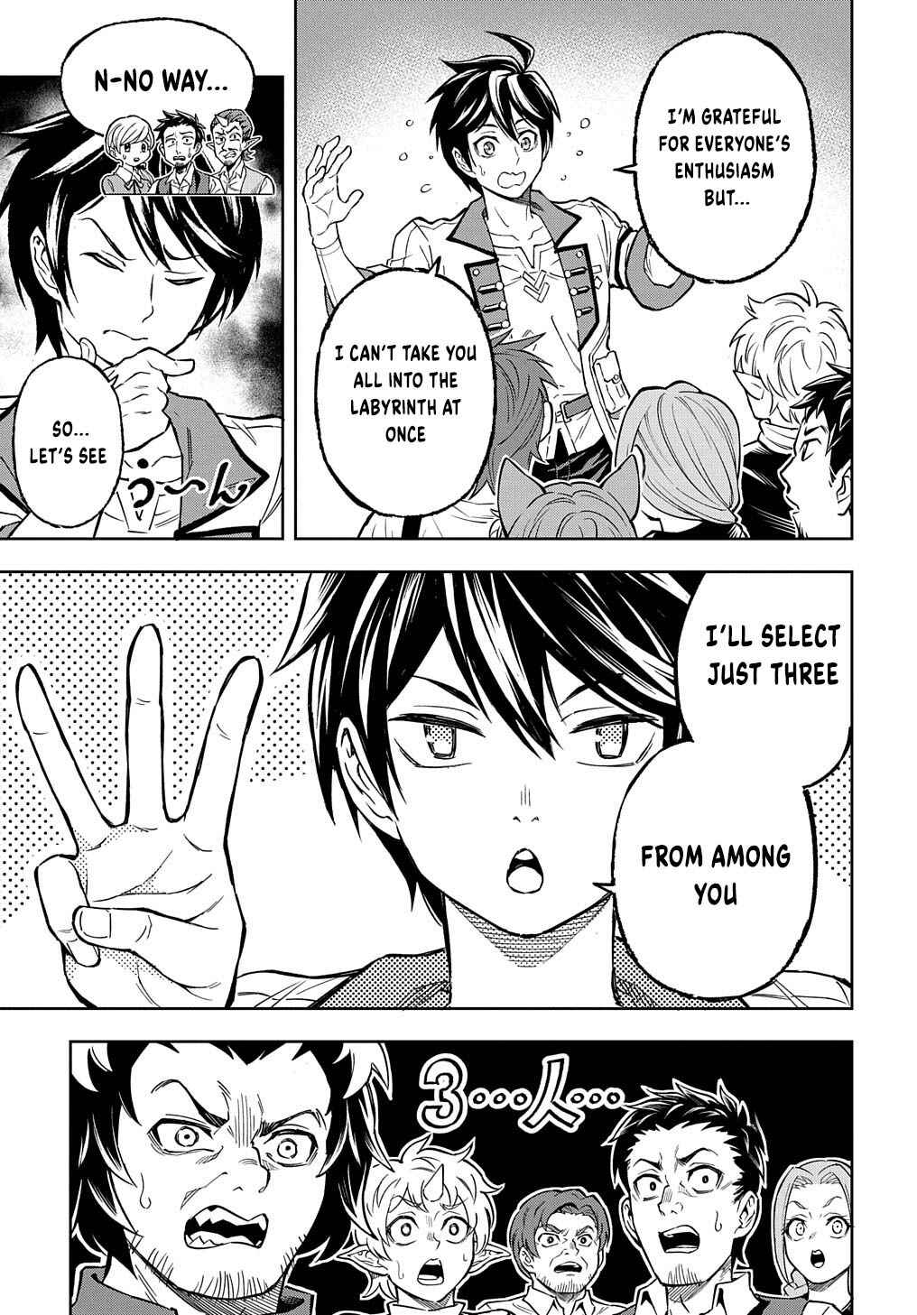 Page 4 Chapter 13 Meikyuu Teikoku no Tsukurikata - Renseijutsushi wa Mazu Risou no Mura wo Kaitaku Shimasu