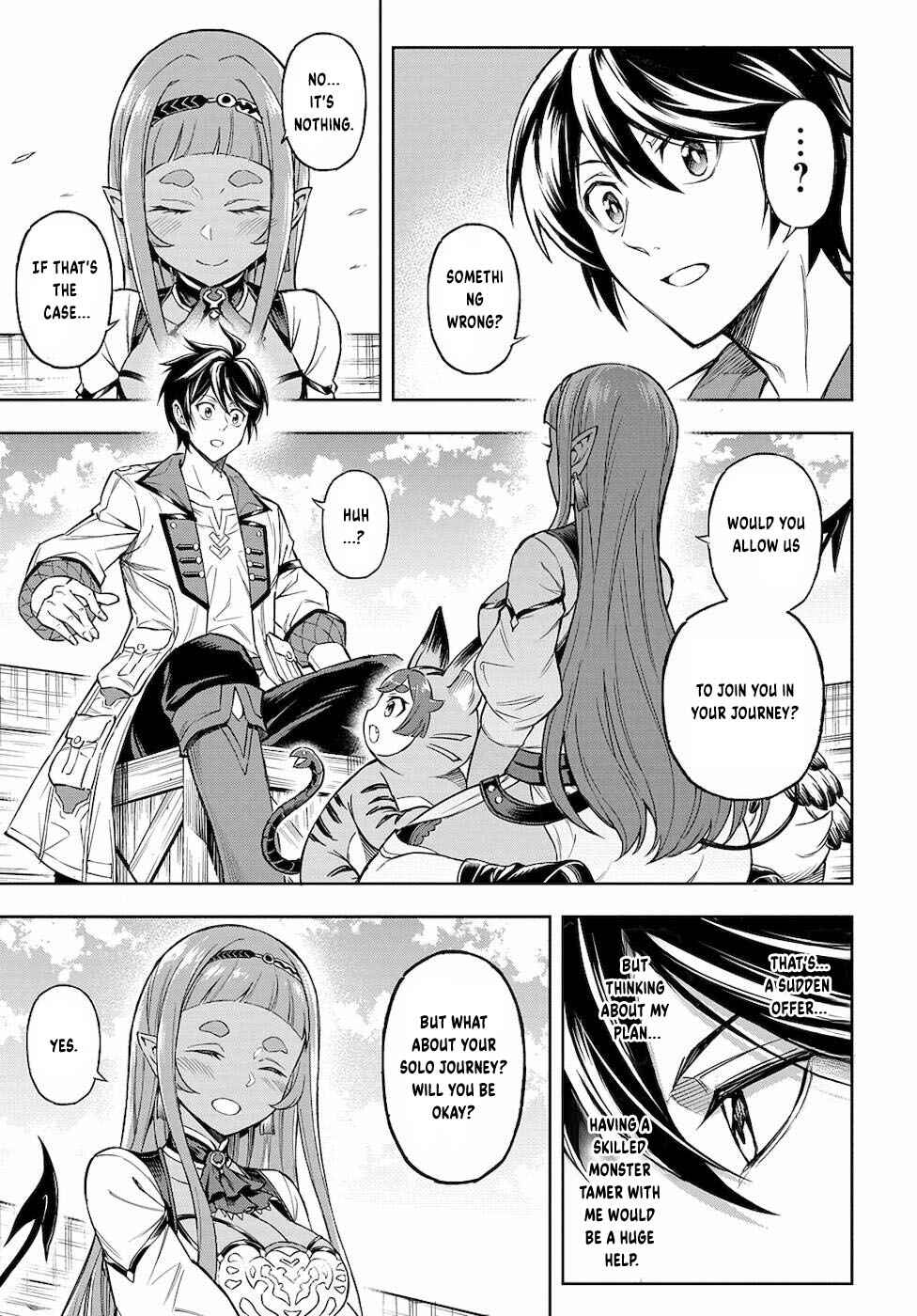 Page 10 Chapter 3 Meikyuu Teikoku no Tsukurikata - Renseijutsushi wa Mazu Risou no Mura wo Kaitaku Shimasu