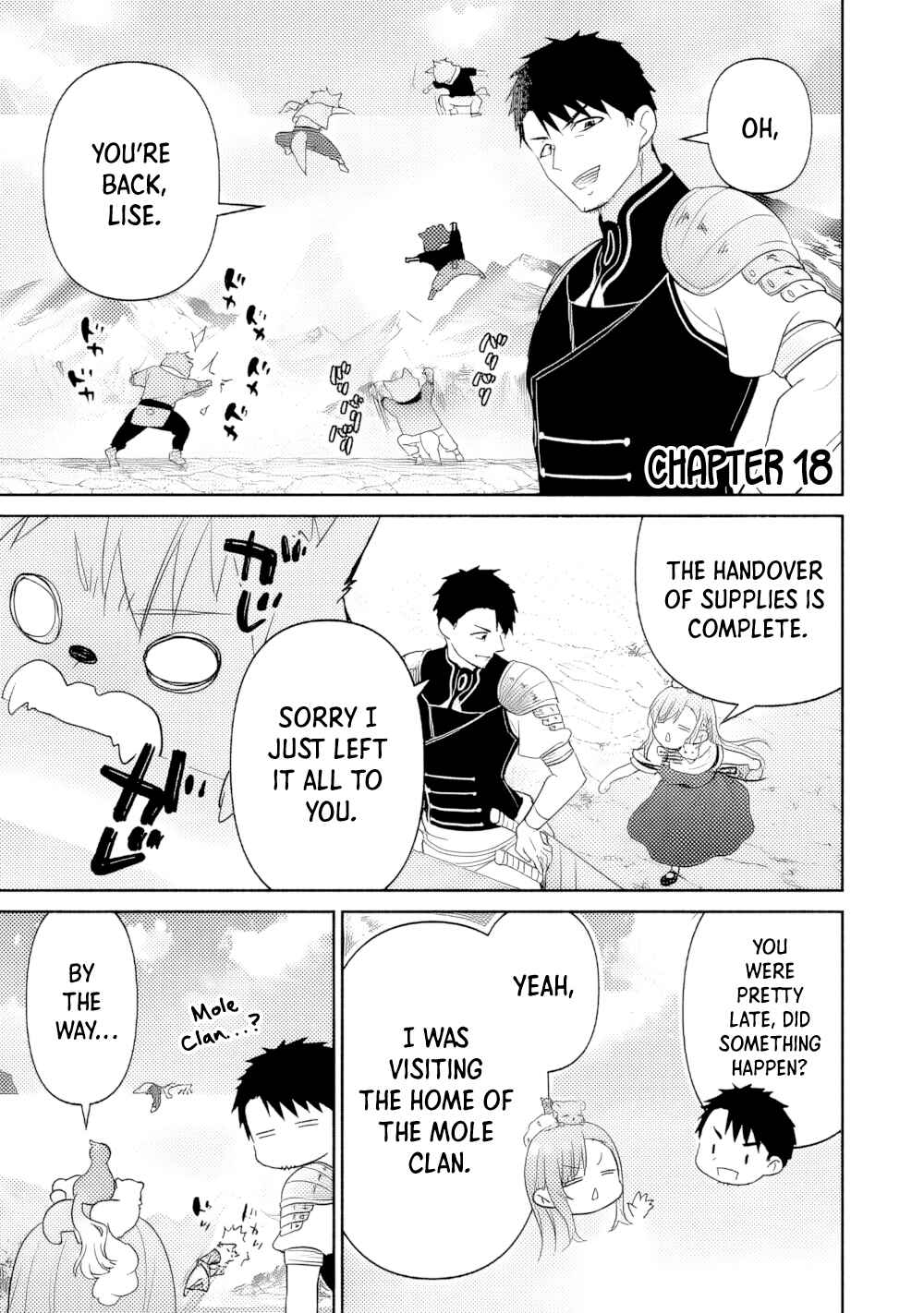 Page 1 Chapter 18 Tensei Youjo.: Shinjuu to Ouji to, Saikyou no Oji-san Youhei-dan no Naka de Ikiru